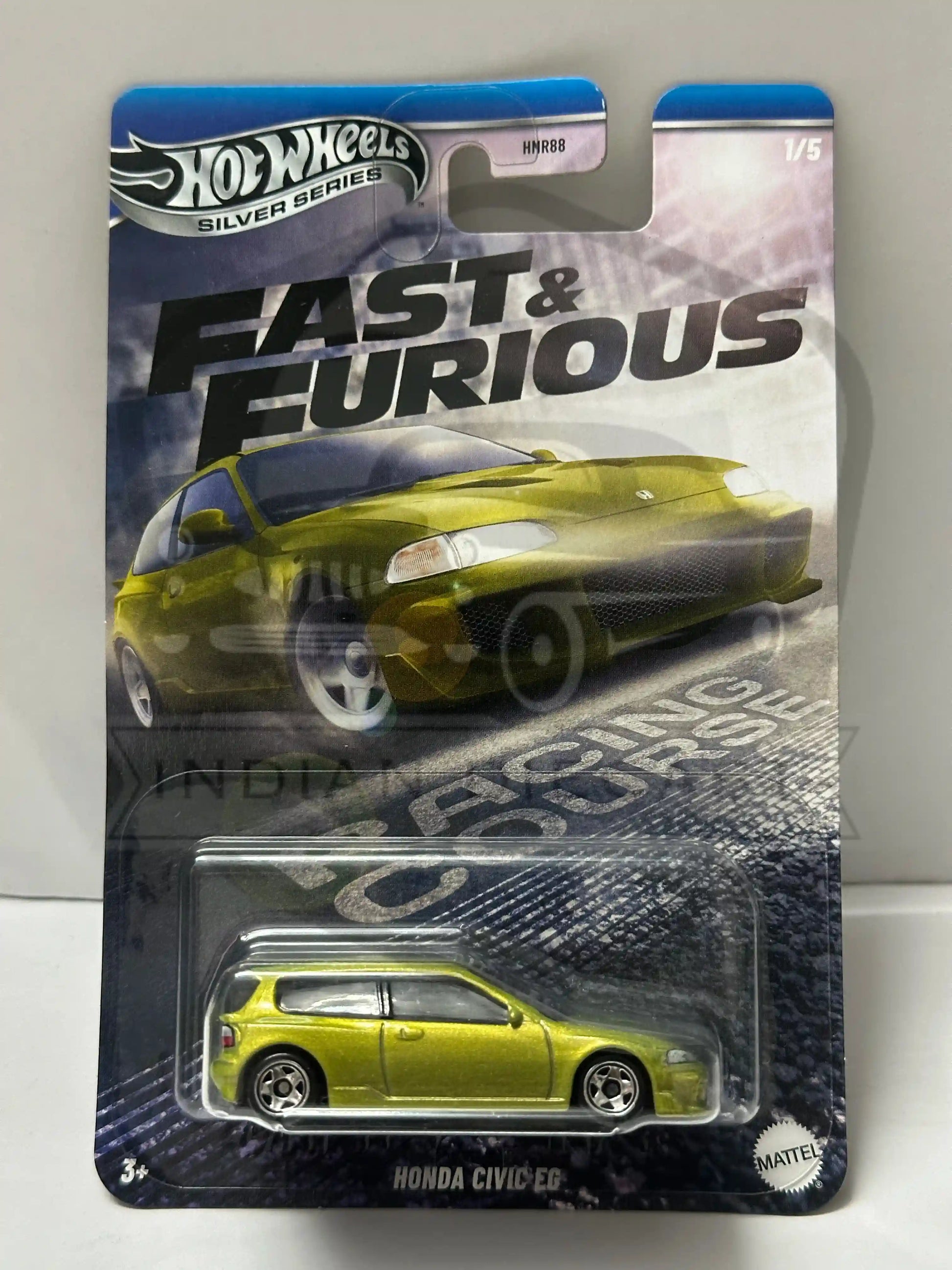 Hot Wheels Silver Series Fast and Furious Honda Civic EC 1:64 – Indian Diecast Hub