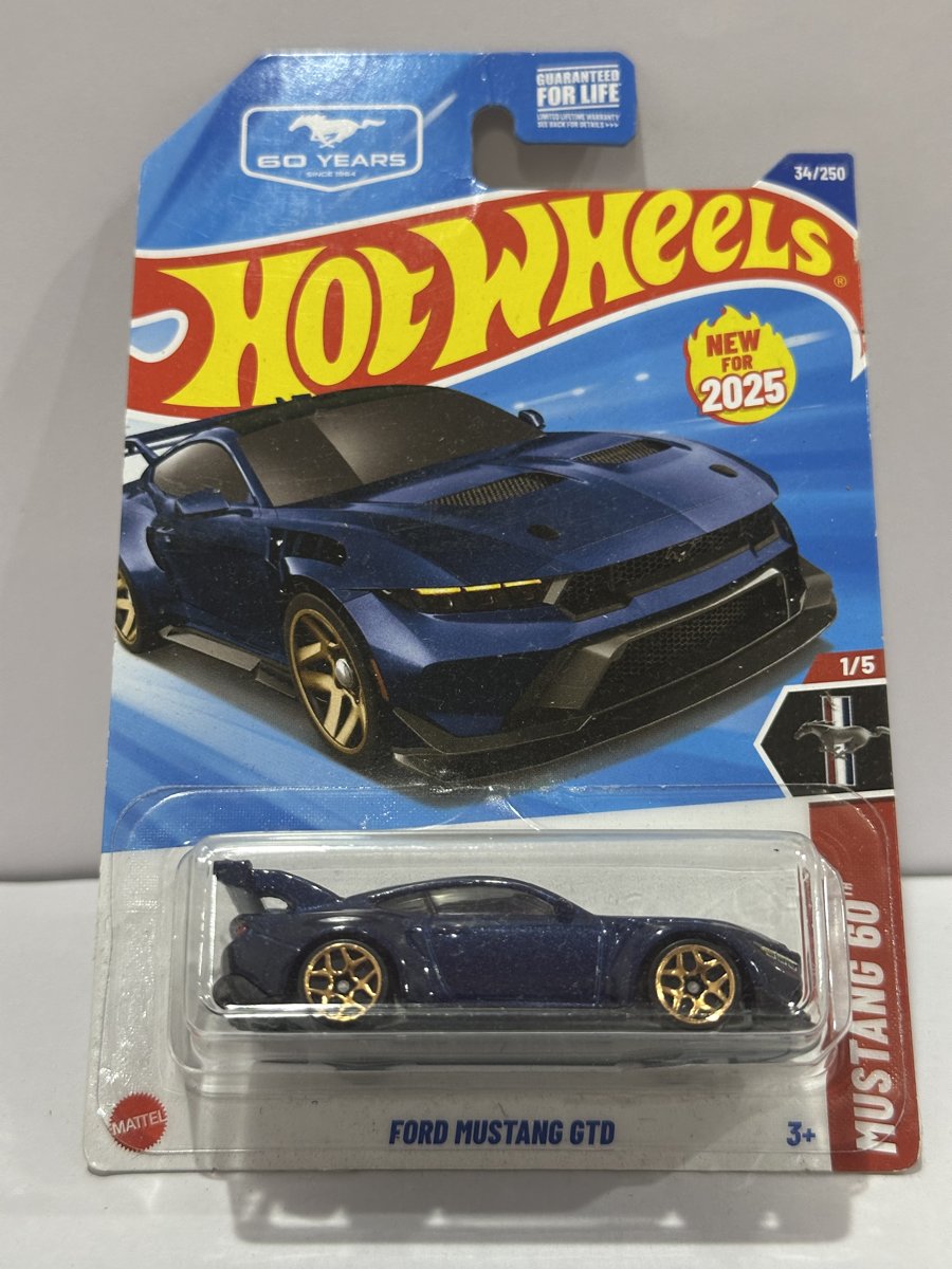 Hot Wheels Ford Mustang GTD - Blue - Mustang 60 34/250