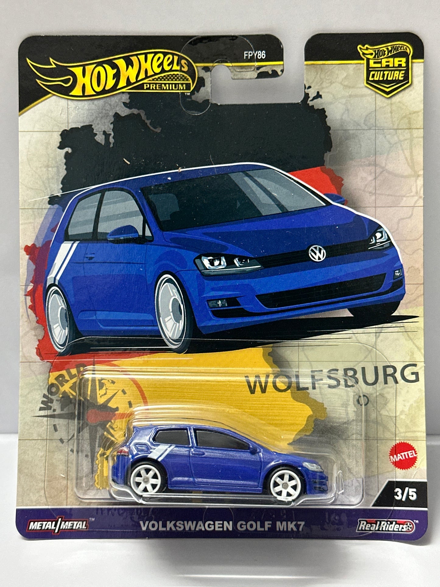 Hot Wheels Premium Volkswagen Golf MK7 - 1:64 Diecast Car