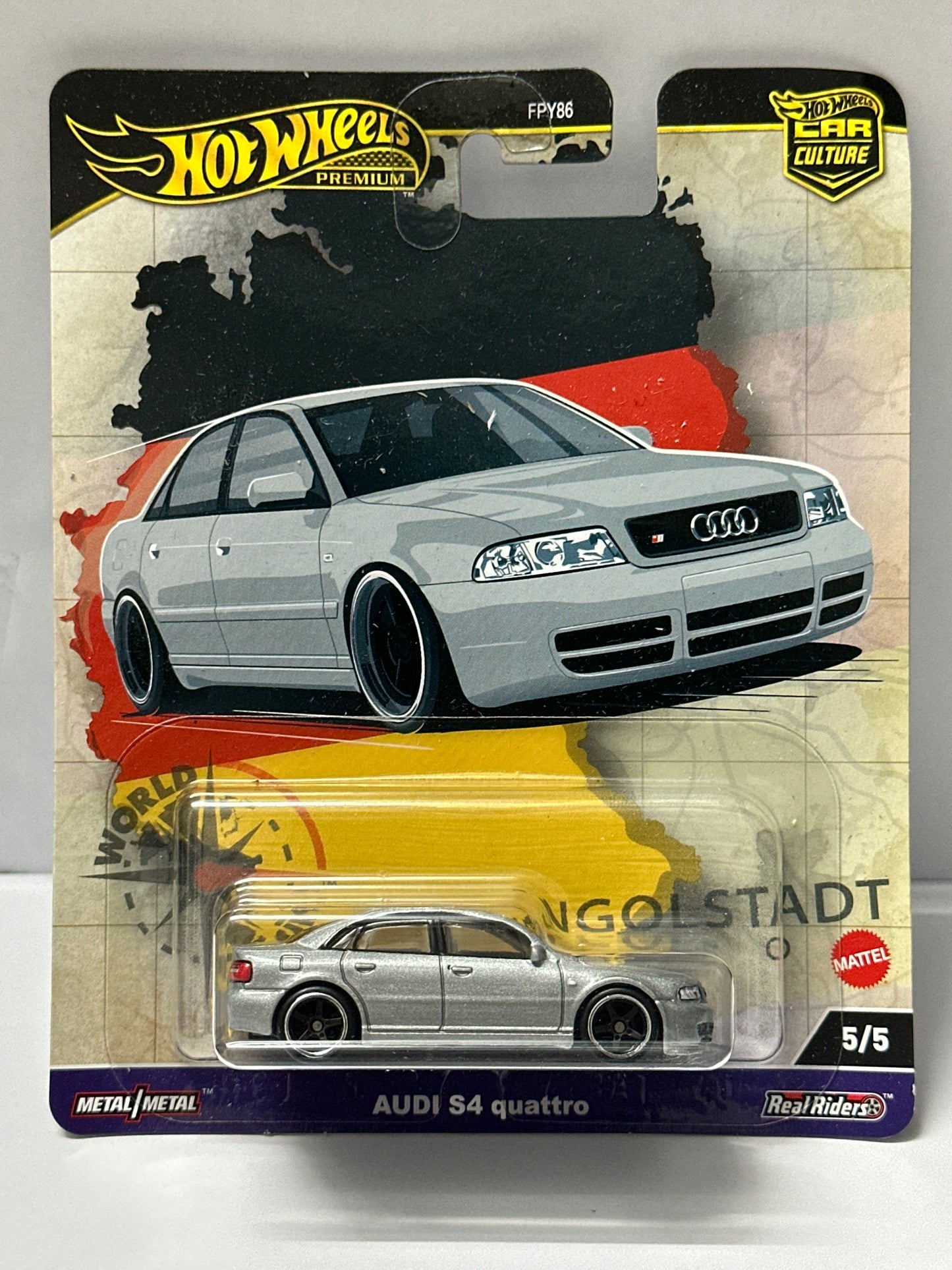 Hot Wheels Premium Audi S4 Quattro - 1:64 Diecast Car