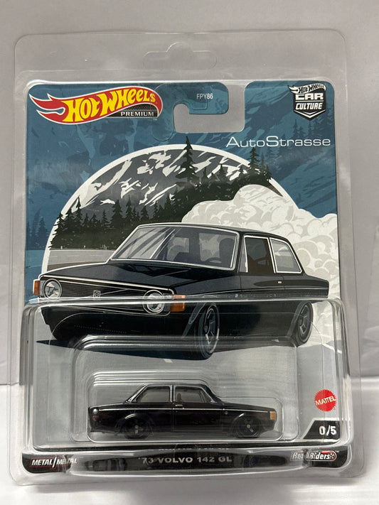 HOT WHEELS PREMIUM AUTO STRASSE '73 VOLVO 142 GL 0/5 WITH PROTECTOR (CHASE CAR)