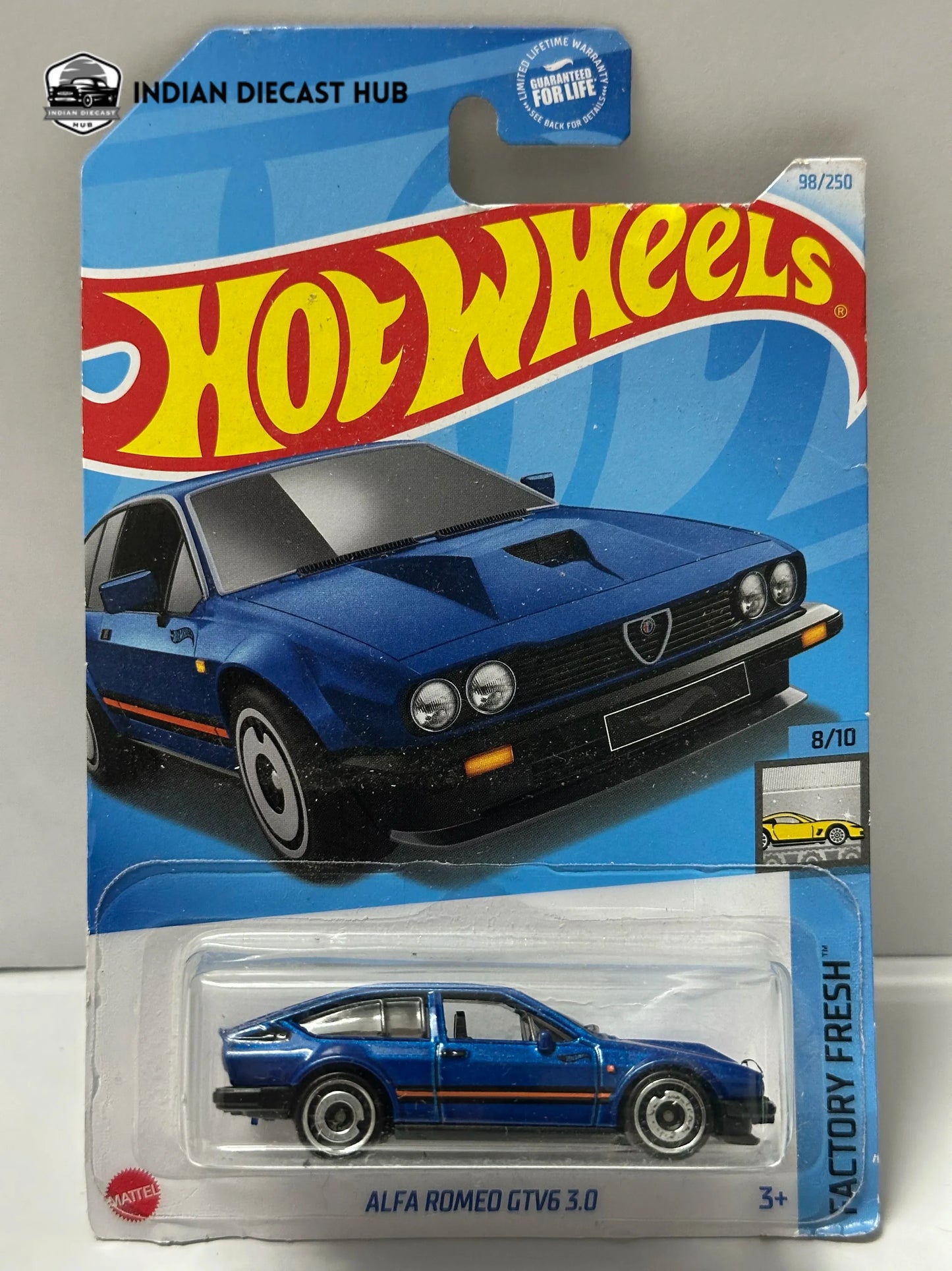 Hot Wheels Alfa Romeo GTV6 3.0 Italian Performance 1:64 – Indian Diecast Hub