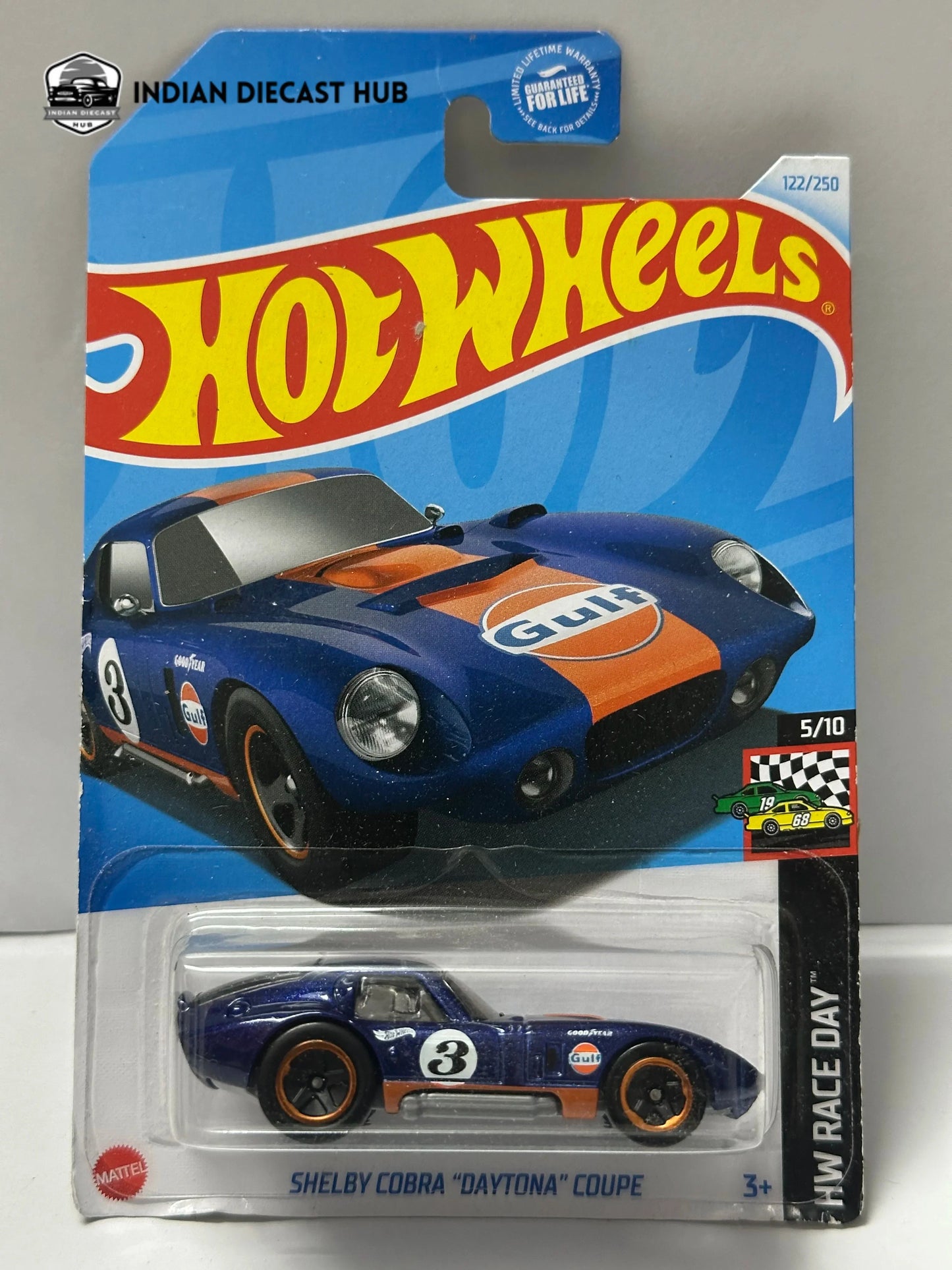Hot Wheels Shelby Cobra Daytona Coupe Racing Heritage 1:64 – Indian Diecast Hub