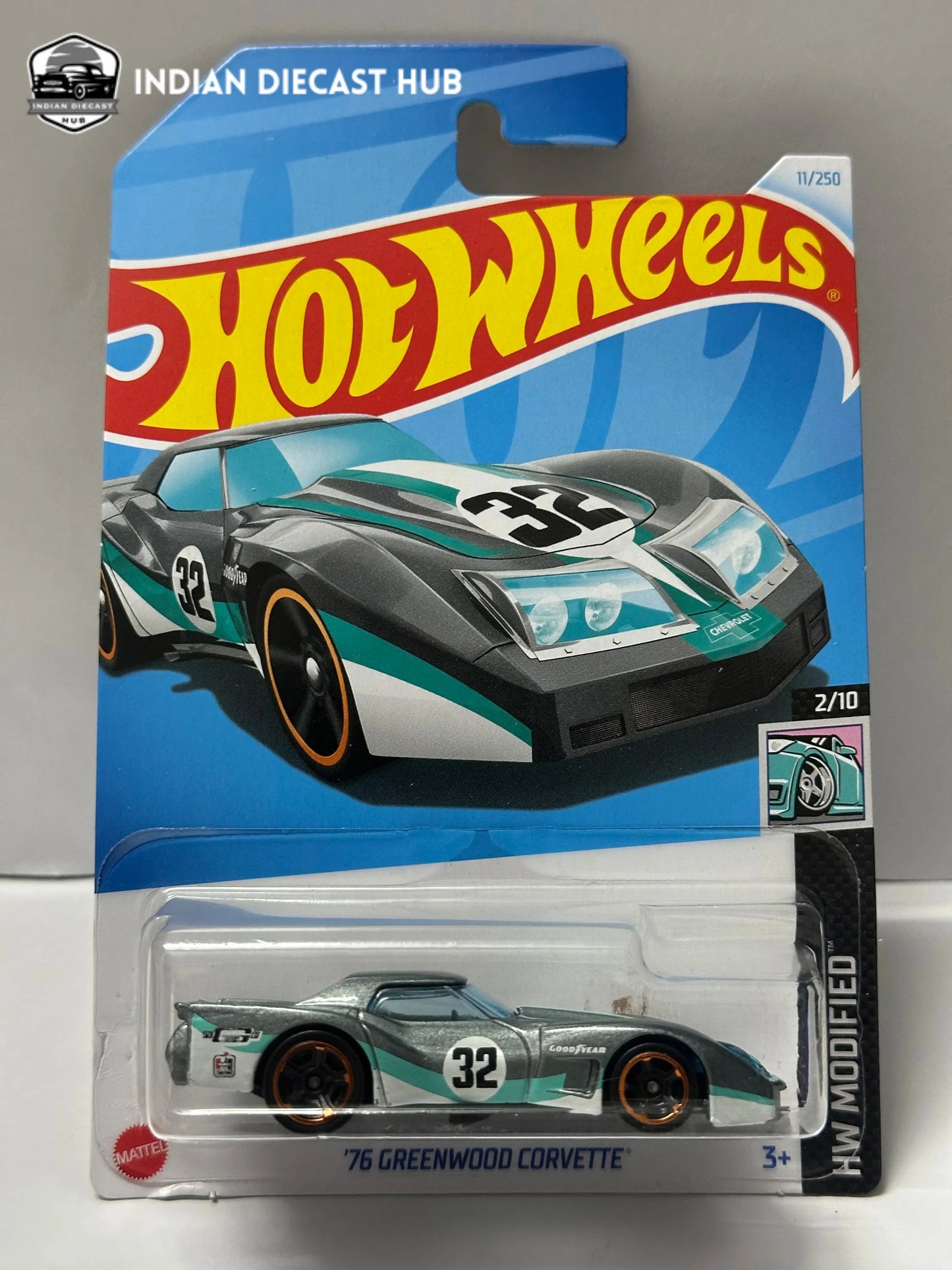 1976 Greenwood Corvette HW Modified (Grey) - Hot Wheels Collector’s Edition