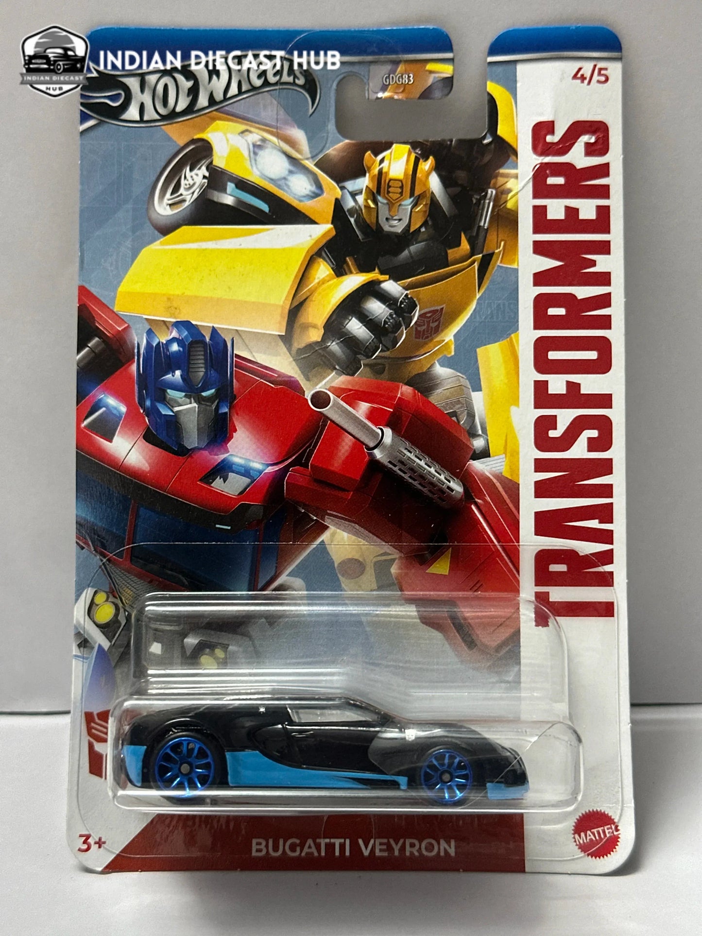 Transformers Bugatti Veyron - Hot Wheels Collector’s Diecast Model