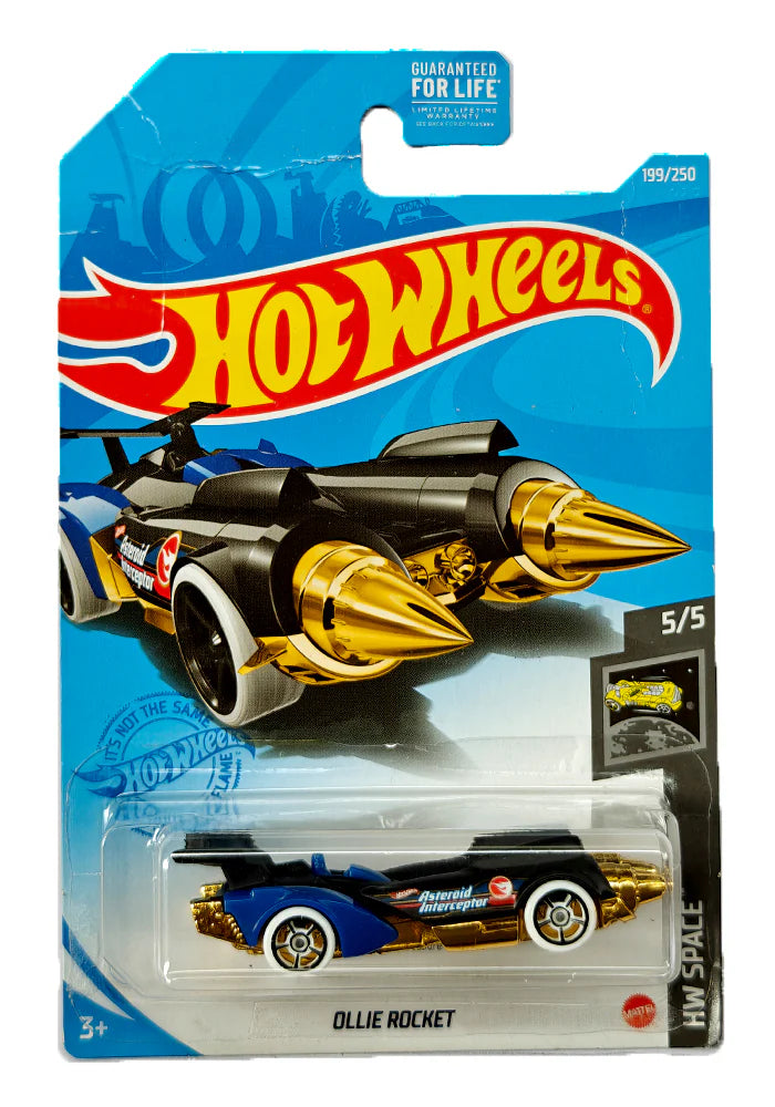Hot Wheels Exclusives Treasure Hunts Ollie Rocket - Blue / Black - 1:64 Diecast Car