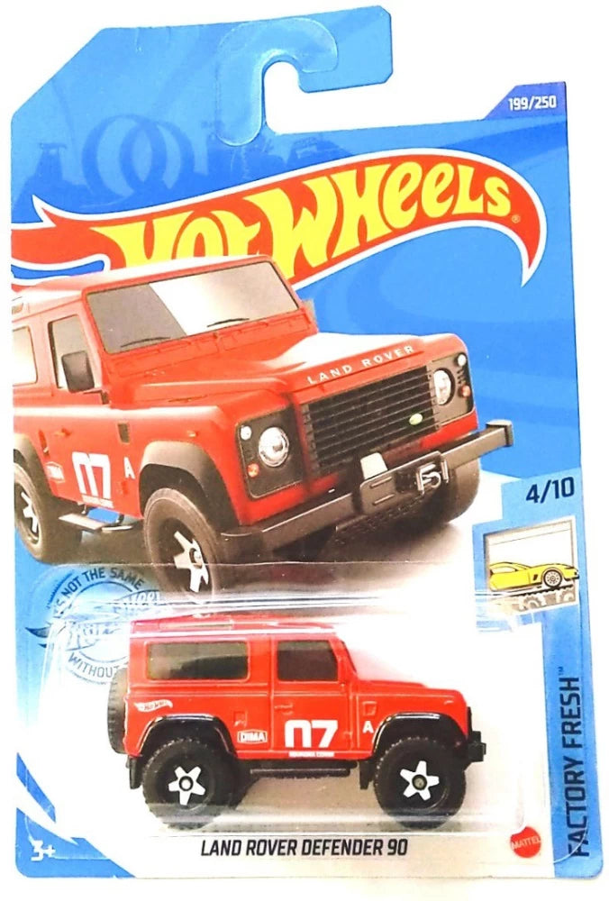 NEW 2020 Hot Wheels LAND ROVER DEFENDER 90 #199 ✰ RED ✰ FACTORY FRESH ✰ CASE L