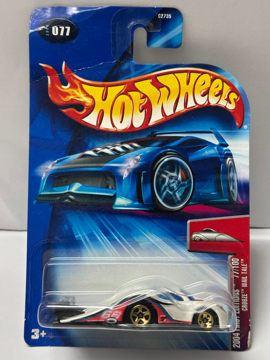HOT WHEELS VINTAGE 2004 FIRST EDITIONS CROOZE WAIL TALE (CARD BEND)
