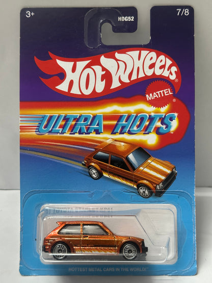 Hot Wheels Ultra Hots ‘81 Toyota Starlet KP61 - 1:64 Diecast Car