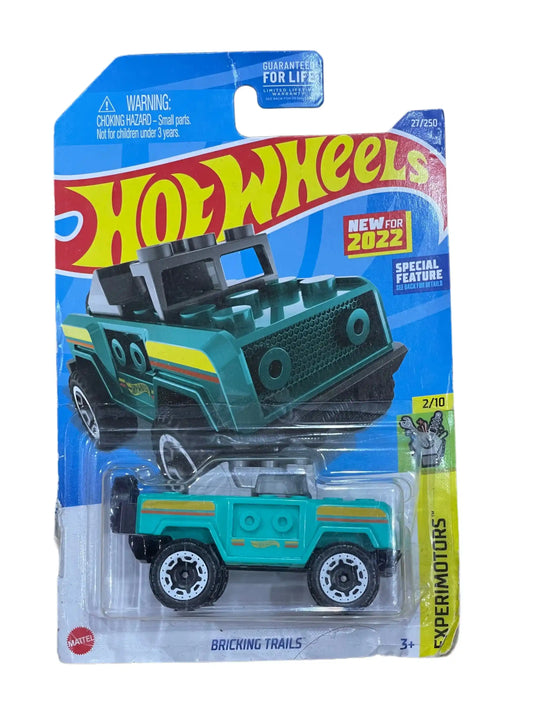 Imported Hot wheels BRICKING TRAILS GREEN- Indian Diecast Hub