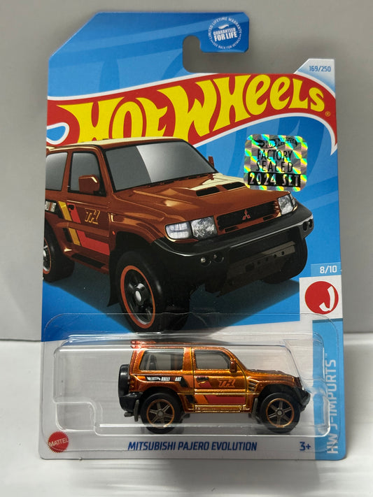 Hot Wheels Super Treasure Hunt  Mitsubishi Pajero Evolution (STH) – 2024 Factory Sealed Card – Imported – 1-64 Scale