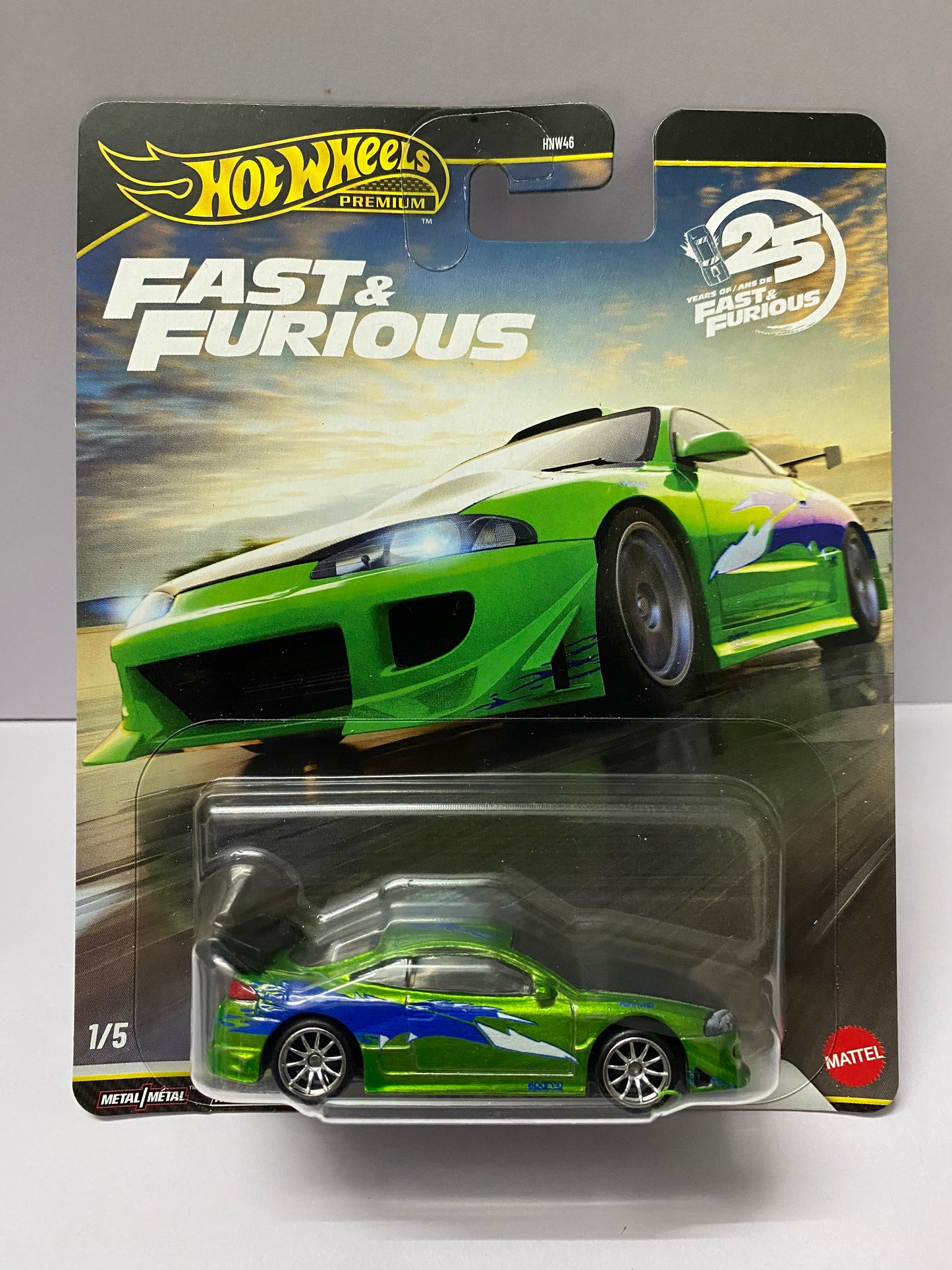 HOT WHEELS PREMIUM FAST AND FURIOUS MITSUBISHI ECLIPSE