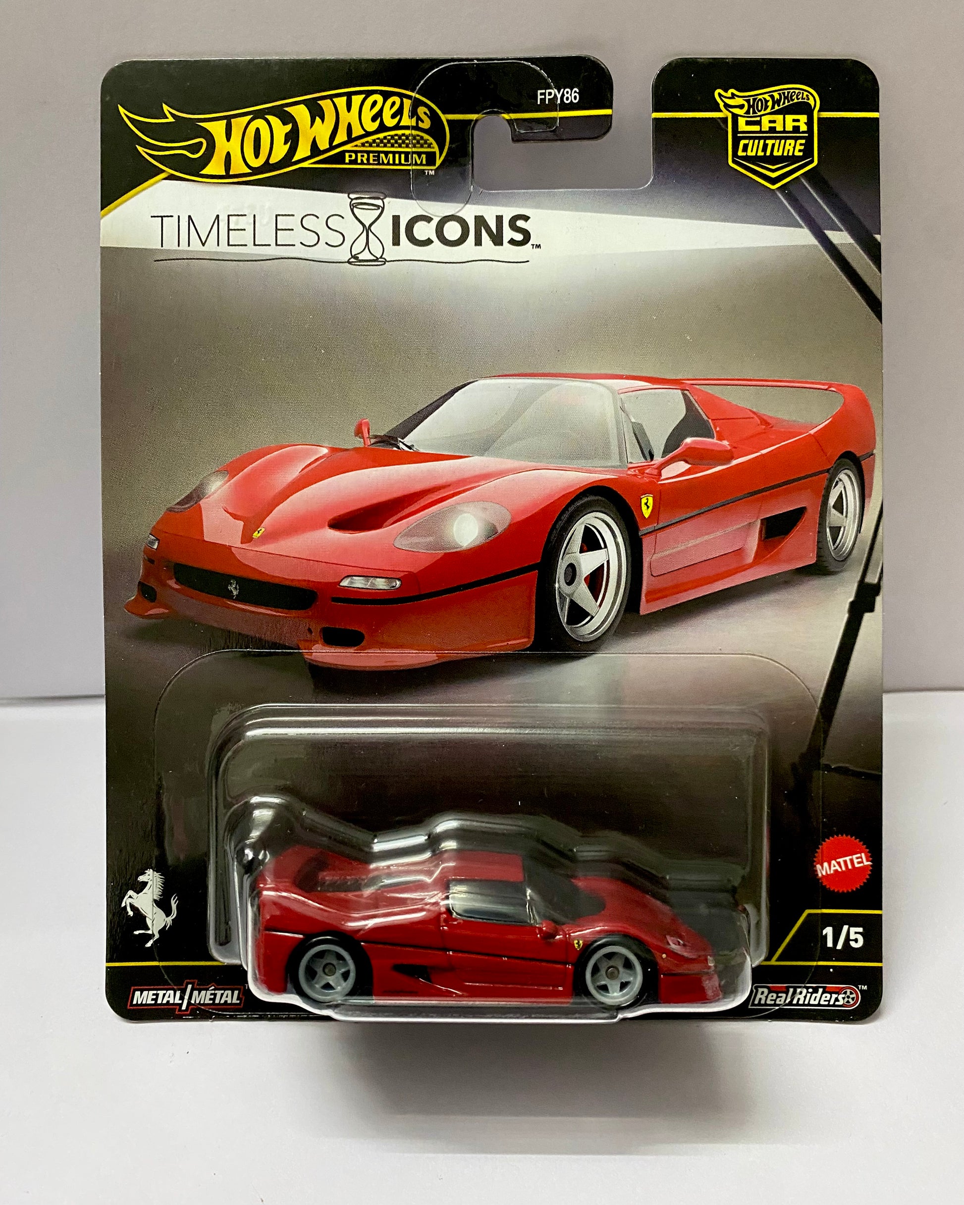 Hot Wheels Premium Car Culture - Timeless Icons Ferrari F50 — 1:64 Hot Wheels diecast collectible from Indian Diecast Hub