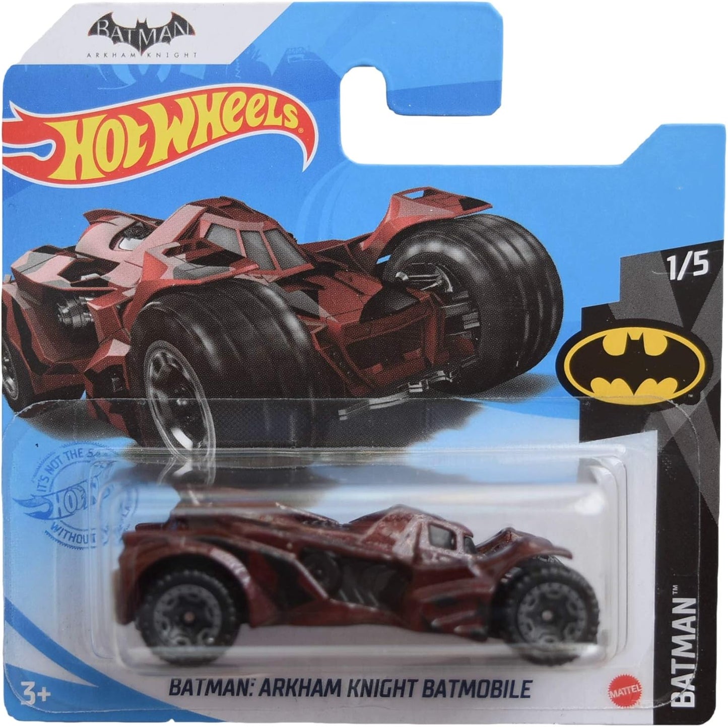 Batman Arkham Knight Batmobile DieCast Hot Wheels Short card