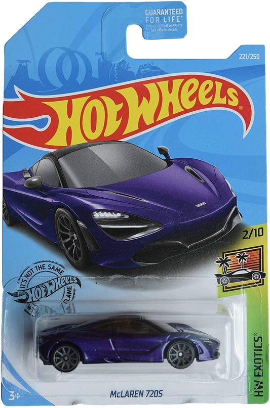 Hot Wheels Purple McLaren 720S From Exotics Series India - 1:64 Diecast Car