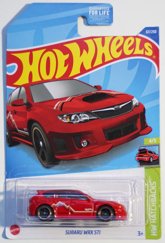 Hot Wheels , 2016 HW Digital Circuit, Subaru WRX STI [red] - 1:64 Diecast Car