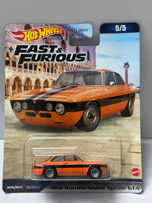 HOT WHEELS PREMIUM FAST AND FURIOUS ALFA ROMEO GUILIA SPRIT GTA