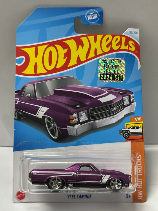 Hot Wheels Super Treasure Hunt ’71 El Camino (STH) – 2024 Factory Sealed Card – Imported – 1-64 Scale