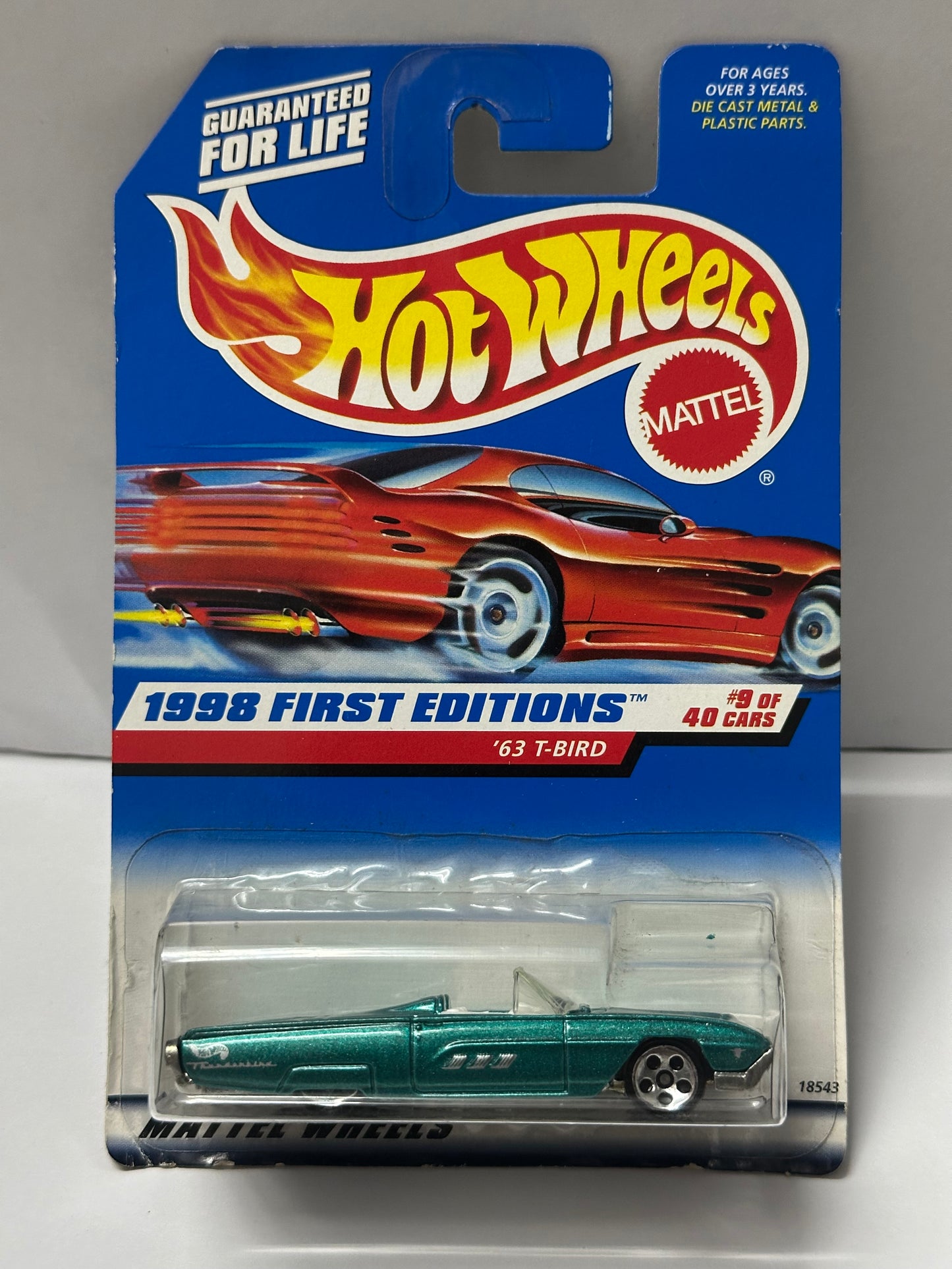 Hot Wheels Vintage 1998 First Editions T-Bird - 1:64 Diecast Car