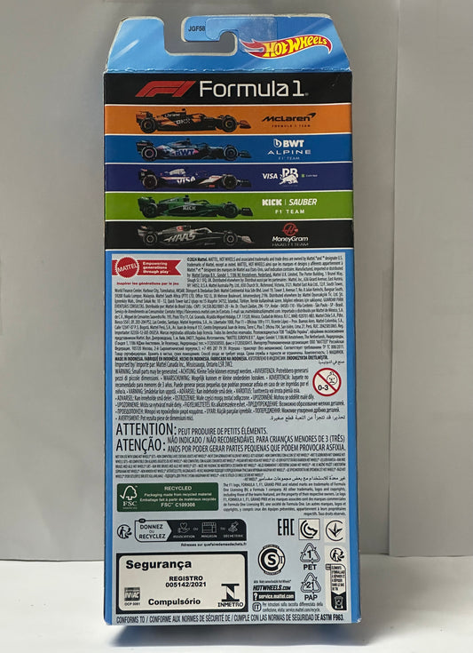 HOT WHEELS FORMULA 1 F1 5 PACK (2024)