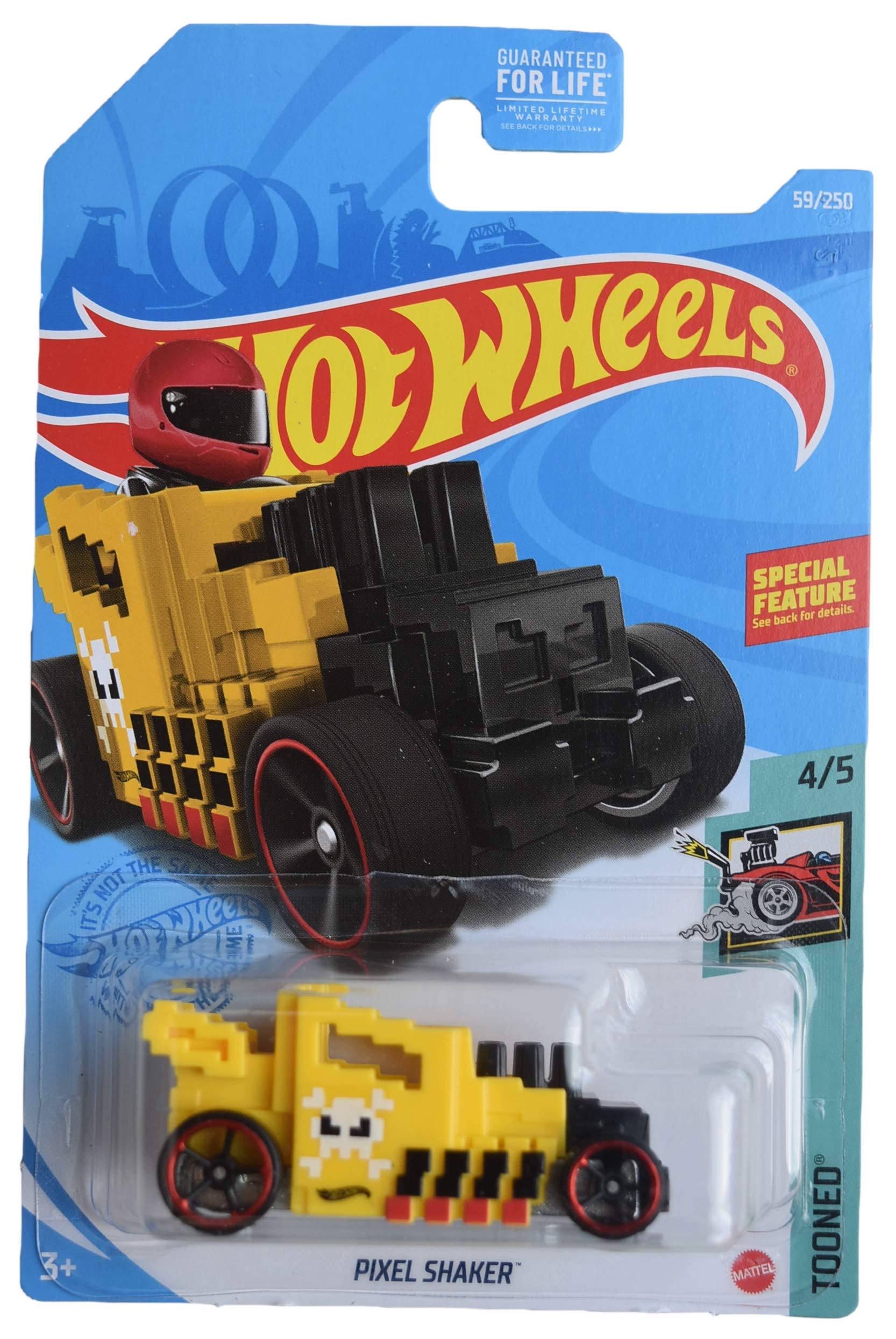 Hot Wheels Pixel Shaker, [Yellow] 59/250 Tooned 4/5