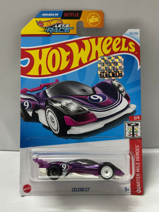 Hot Wheels Super Treasure Hunt Celero GT (STH) – 2024 Factory Sealed Card – Imported – 1-64 Scale