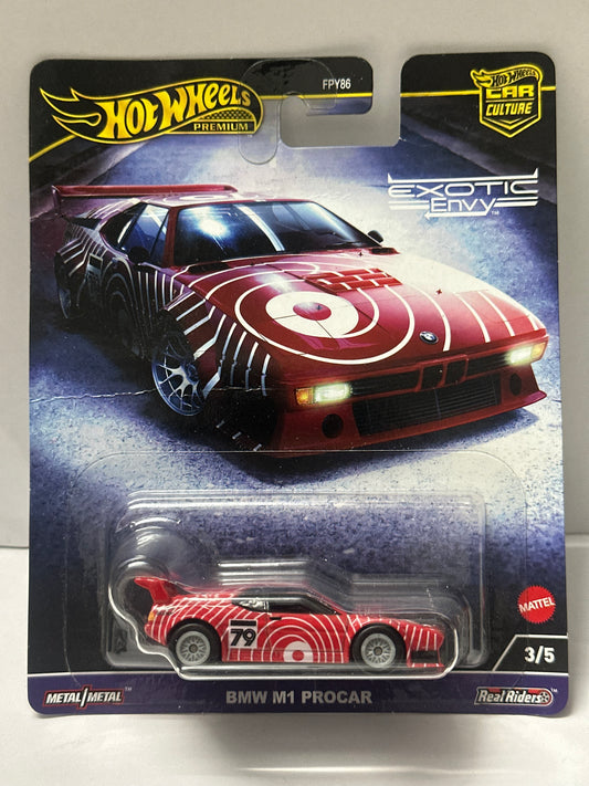 HOT WHEELS PREMIUM EXOTIC ENVY BMW M1 PROCAR