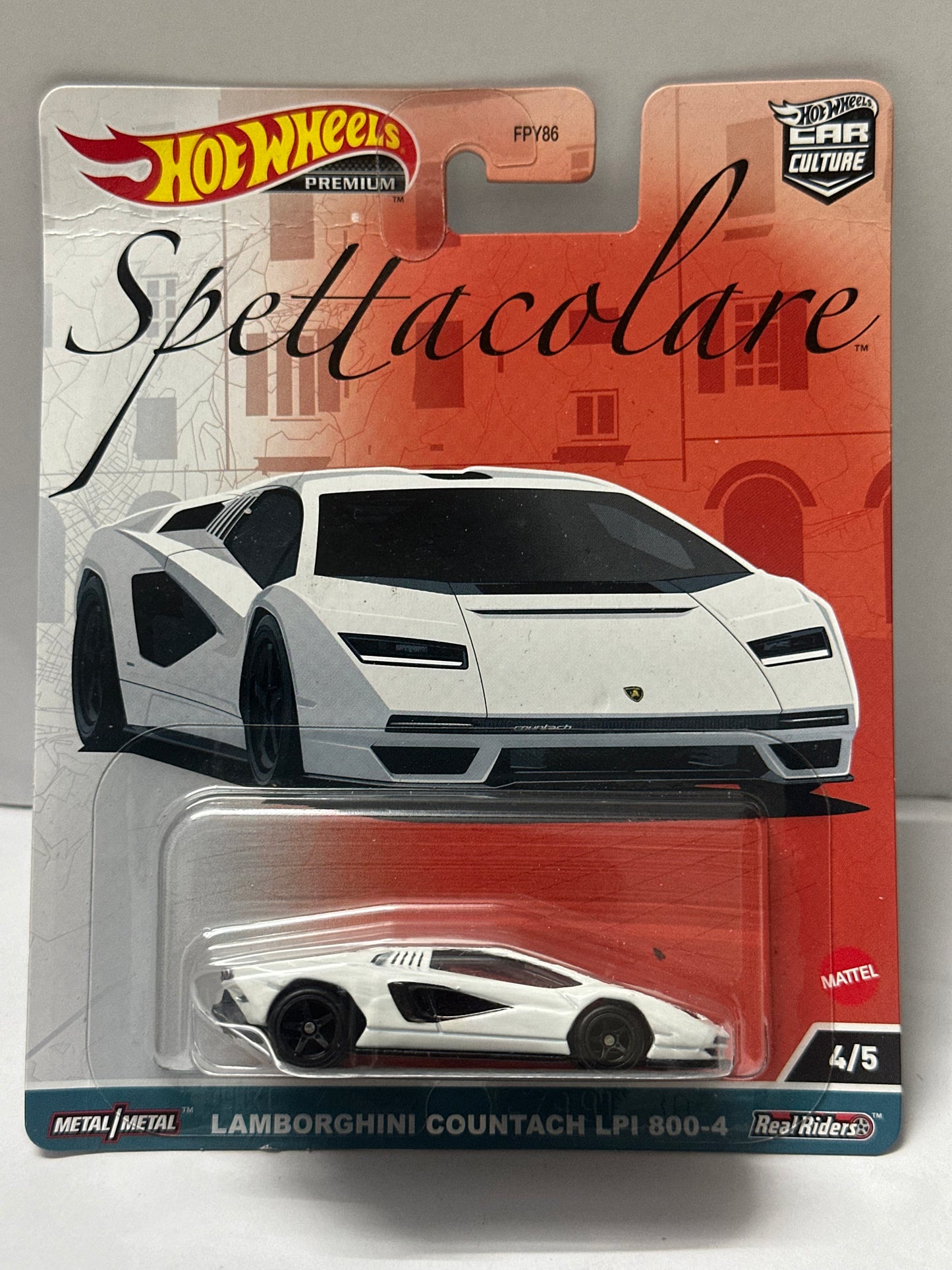 Hot Wheels Premium Spettacolare Lamborghini Countach Lpi 800-4 - 1:64 Diecast Car