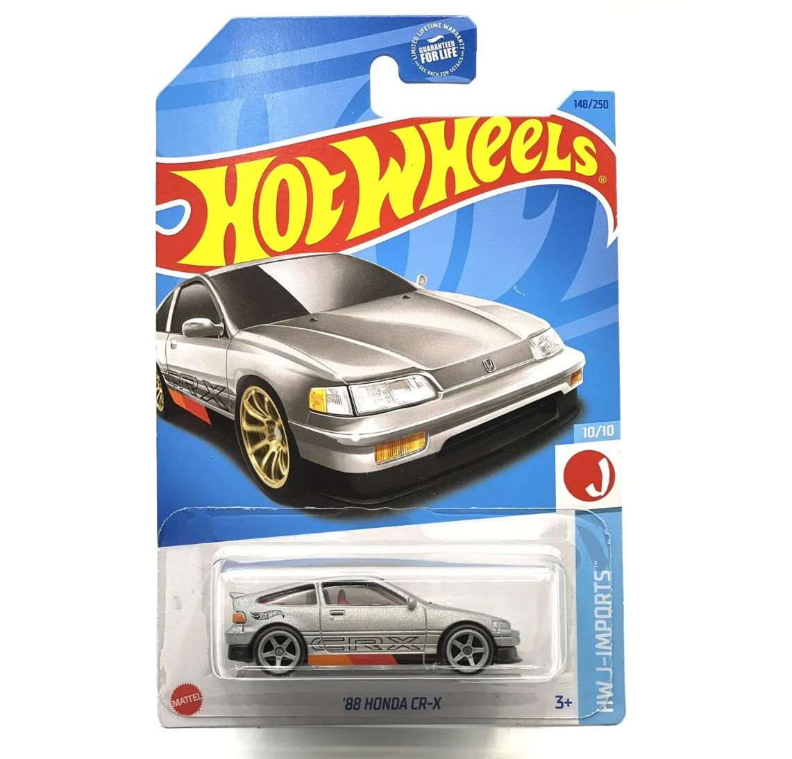 Hot wheels-2023 Hot Wheels '88 Honda CR-X crx (flat gray) - Indian Diecast Hub