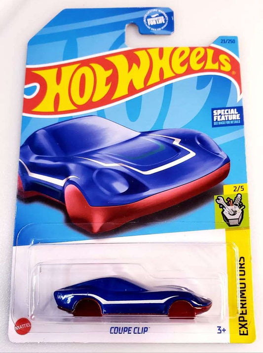 Hot wheels-2023 Hot Wheels Blue Coupe Clip 23/250 Experimotors 2/5 - Indian Diecast Hub