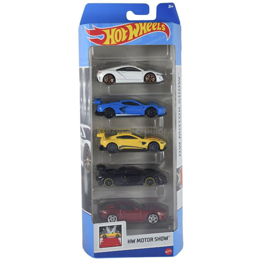 Hot wheels-2024 HOT WHEELS MOTOR SHOW (5 PACK) - Indian Diecast Hub