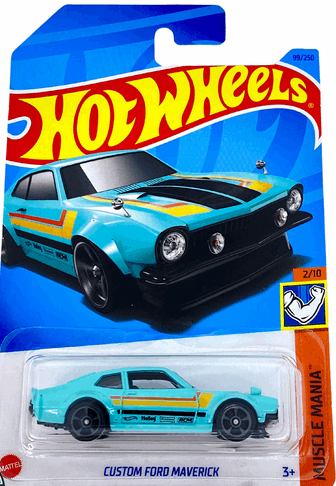 Hot wheels-Custom Ford Maverick - (2/10) - Muscle Mania Hot Wheels - Indian Diecast Hub