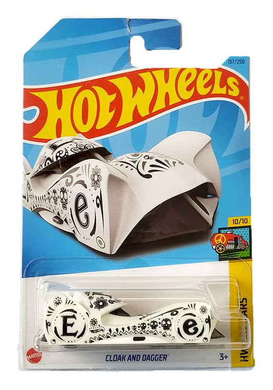 Hot wheels-EXCLUSIVES Hot Wheels Cloak And Dagger - White - 2021 Card - Indian Diecast Hub