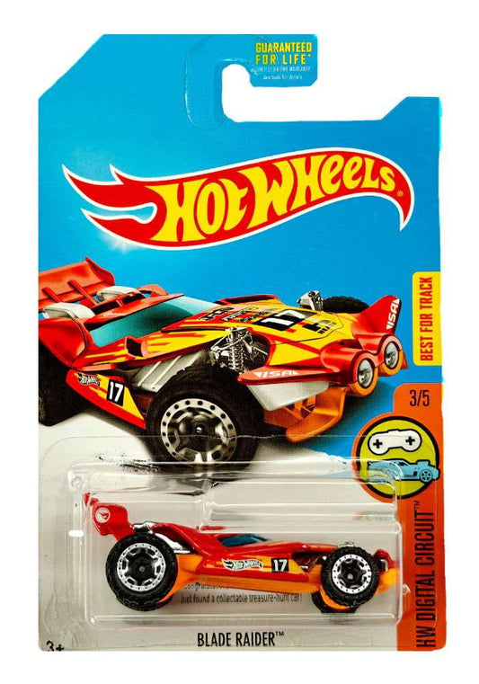 Hot wheels-EXCLUSIVES Hot Wheels Treasure Hunts Blade Raider - Red / Orange - 2015 Card - Indian Diecast Hub