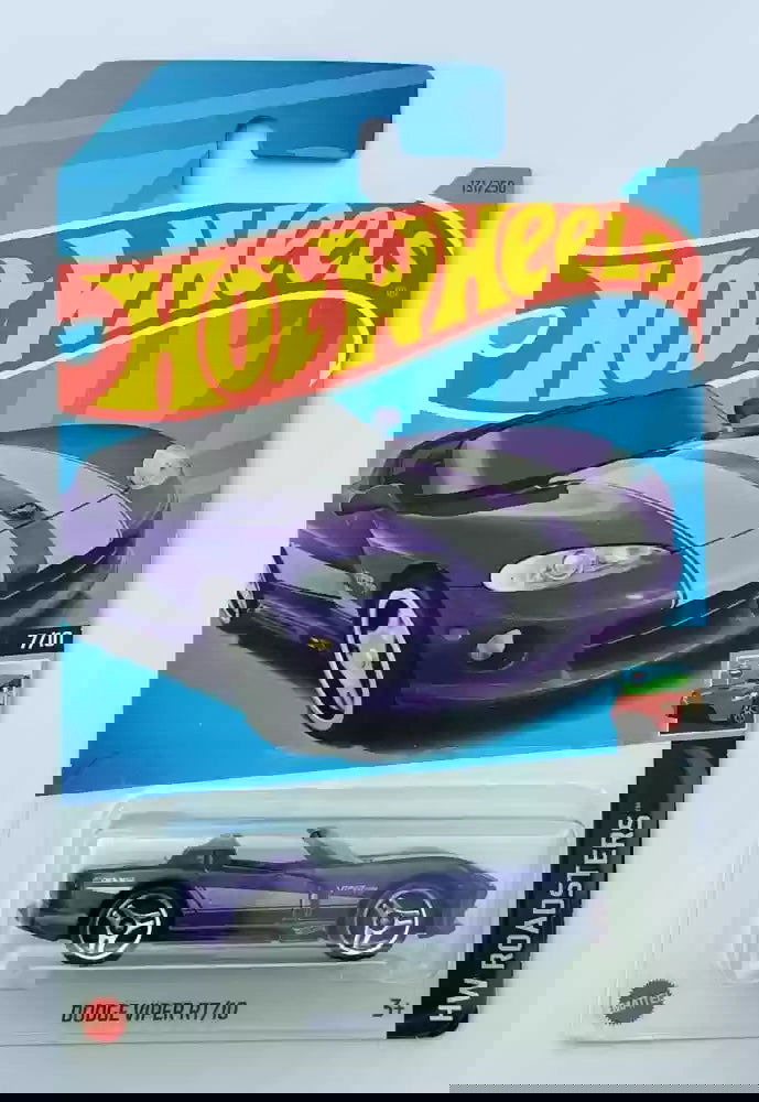 Hot wheels-HOT WHEELS HW ROADSTERS 7/10 DODGE VIPER RT/10 2023 EDITION  (Purple, Pack of: 1) - Indian Diecast Hub