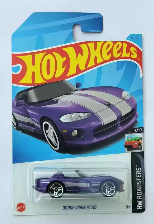 Hot wheels-HOT WHEELS HW ROADSTERS 7/10 DODGE VIPER RT/10 2023 EDITION  (Purple, Pack of: 1) - Indian Diecast Hub