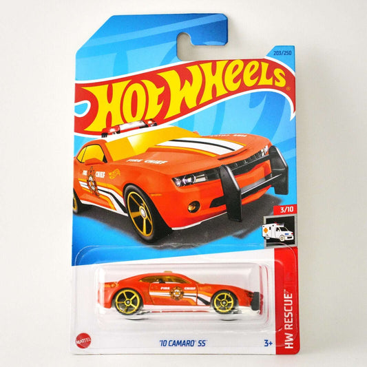 Hot wheels-Hot Wheels 10 Camaro SS Orange HW Rescue 2023 M Case - Indian Diecast Hub