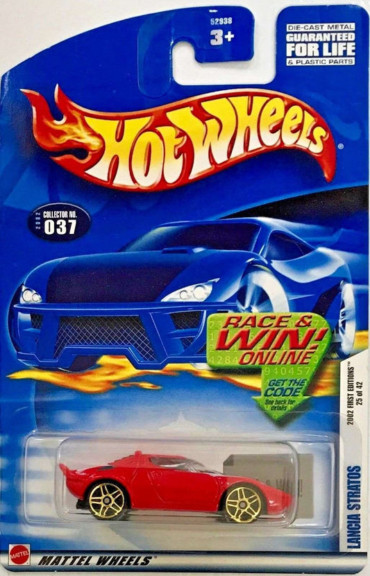 Hot wheels-Hot Wheels 2002 First Editions #25/42 Lancia Stratos #52938 1:64 Scale - Indian Diecast Hub