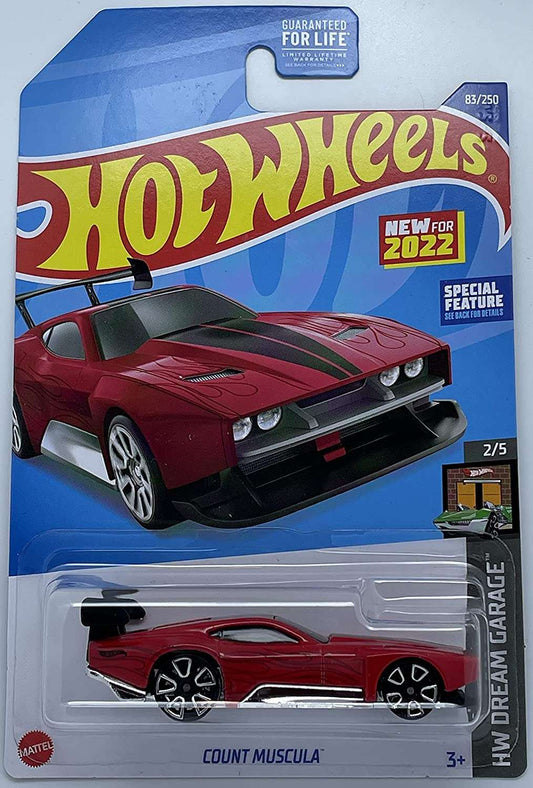 Hot wheels-Hot Wheels 2022 - Count Muscula - HW Dream Garage [red] 2/5 - 83/250 - Indian Diecast Hub
