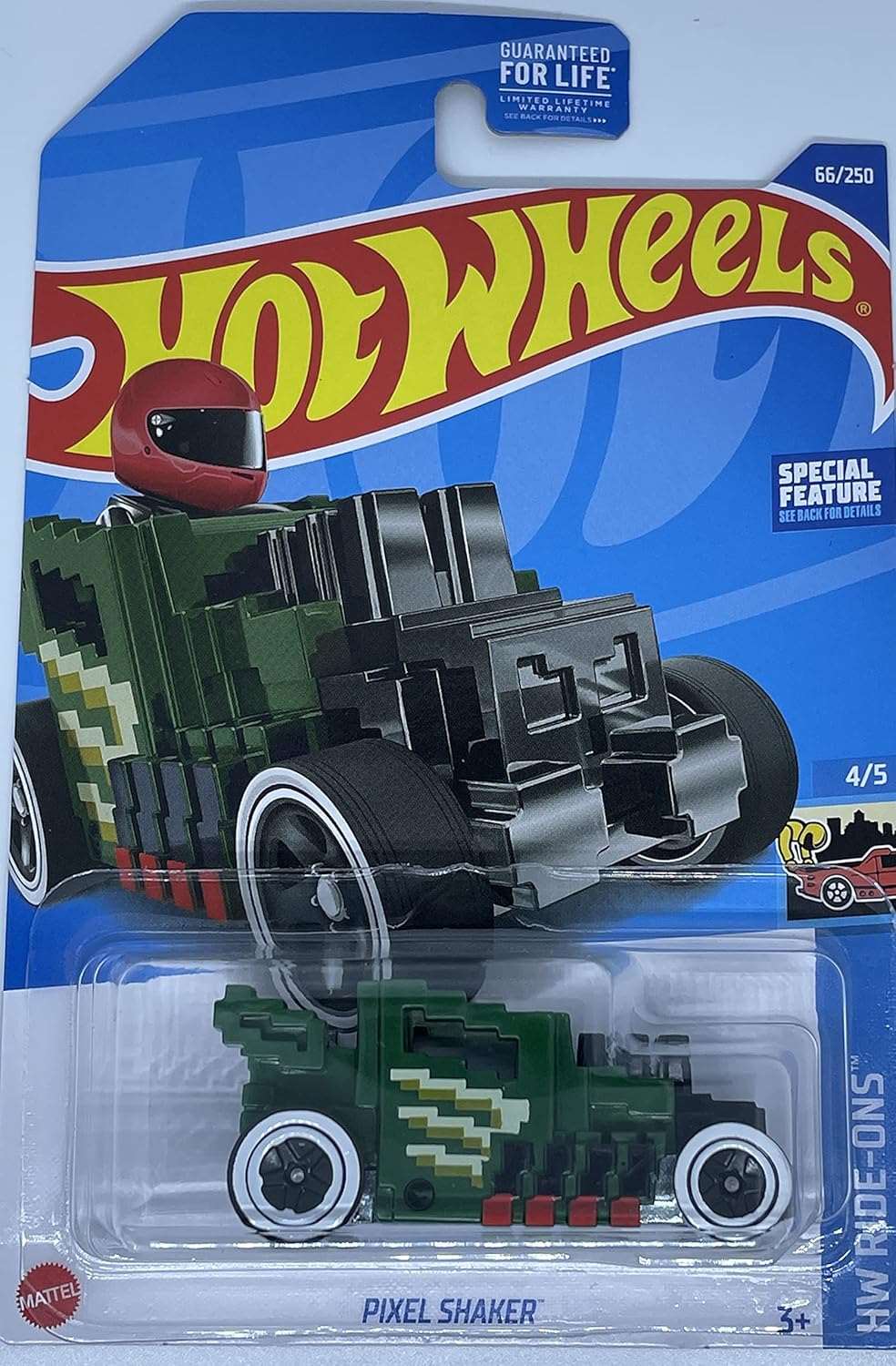 Hot wheels-Hot Wheels 2022 - Pixel Shaker - Treasure Hunt - Green - HW Ride ons 45 - Indian Diecast Hub