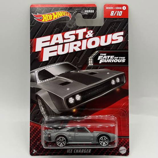 Hot wheels-Hot Wheels Fast & Furious Ice Charger Silver Series 1 No 8/10 - Indian Diecast Hub