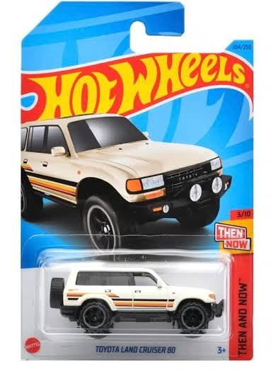 Hot wheels-Hot Wheels No.204 Then Amd Now Toyota Land Cruiser 80 - Indian Diecast Hub