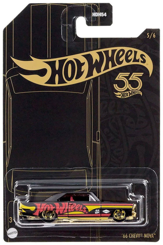 Hot wheels-Hot Wheels Pearl & Chrome 2023 '66 Chevy Nova Diecast Car - Indian Diecast Hub