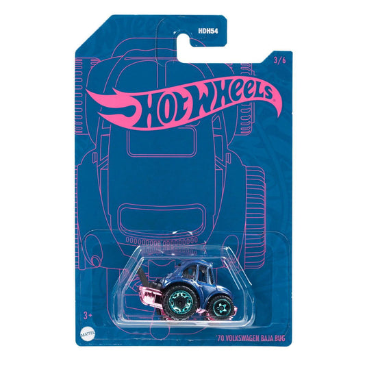 Hot wheels-Hot Wheels Pearl and Chrome 2022 Vehicle 70 Volkswagen Baja Bug - Indian Diecast Hub