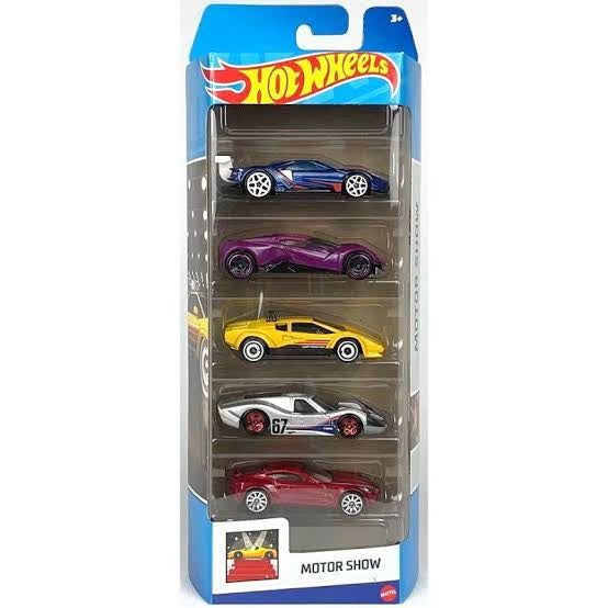 Hot wheels-Hotwheels MOTOR SHOW 5 pack - Indian Diecast Hub