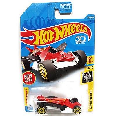 Hot wheels-IMPORTED Hot Wheels 2018 50th Anniversary Experimotors Airuption 200365, Red and White - Indian Diecast Hub