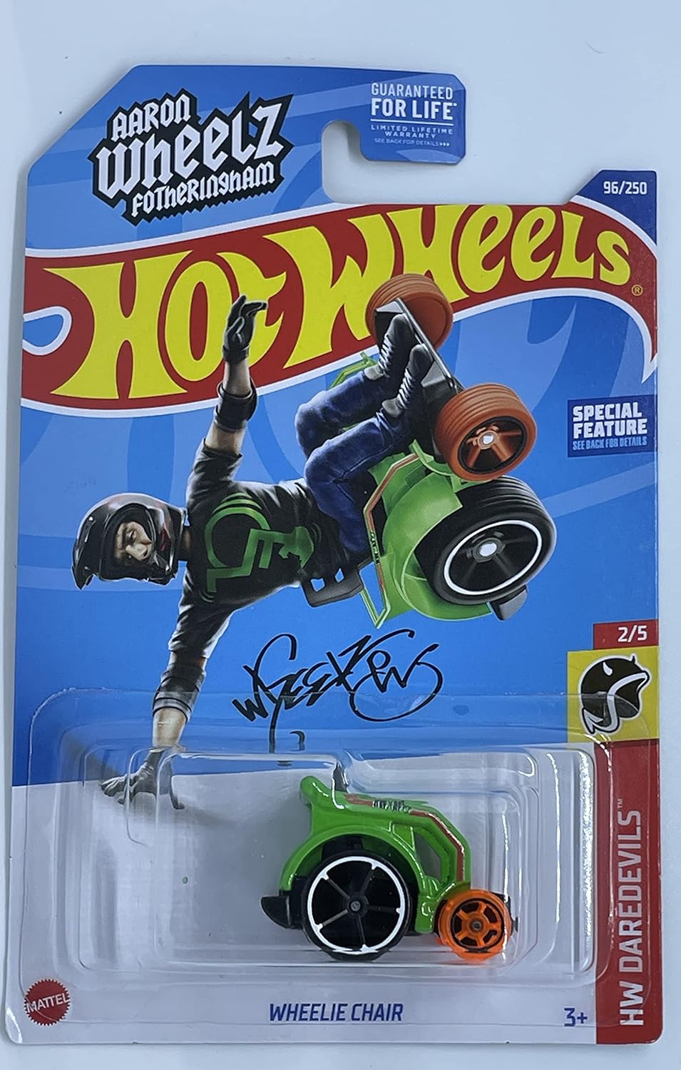 Hot wheels-IMPORTED Hot Wheels 2022 - Wheelie Chair - Green - HW Daredevils 25 - Indian Diecast Hub