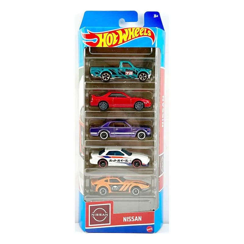 Hot wheels-IMPORTED Hot Wheels Nissan (5 PACK) - Indian Diecast Hub