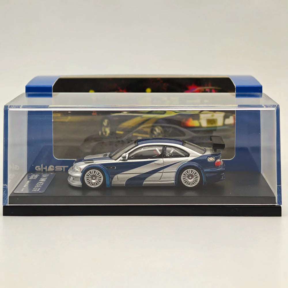 Hot wheels-IMPORTED Hotwheels 1/64 Ghost Player BMW M3 E46 GTR by DCM Model Car Limited Collection - Indian Diecast Hub