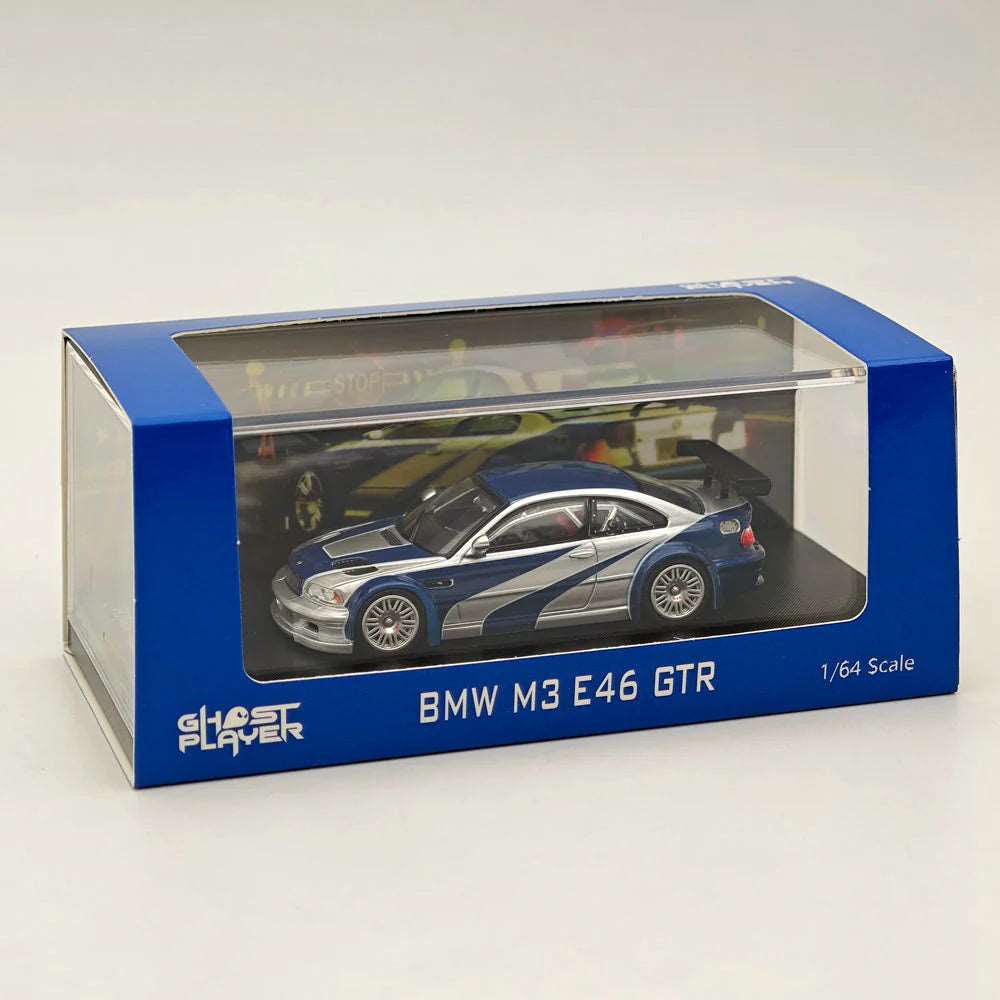 Hot wheels-IMPORTED Hotwheels 1/64 Ghost Player BMW M3 E46 GTR by DCM Model Car Limited Collection - Indian Diecast Hub